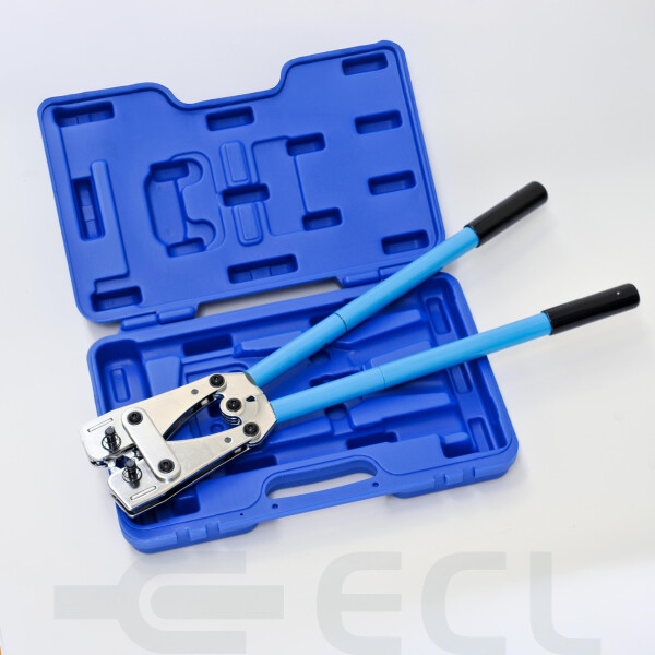 Hex hand crimp tool 6 to 120mm with case