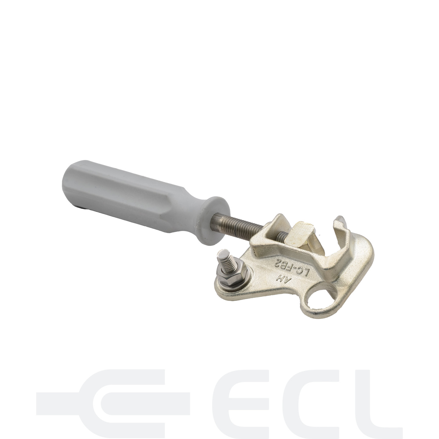 Temporary Earth Clamp w Plastic Screwdriver Handle v2
