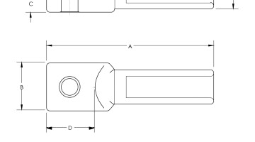 Aluminium Lugs dimensions