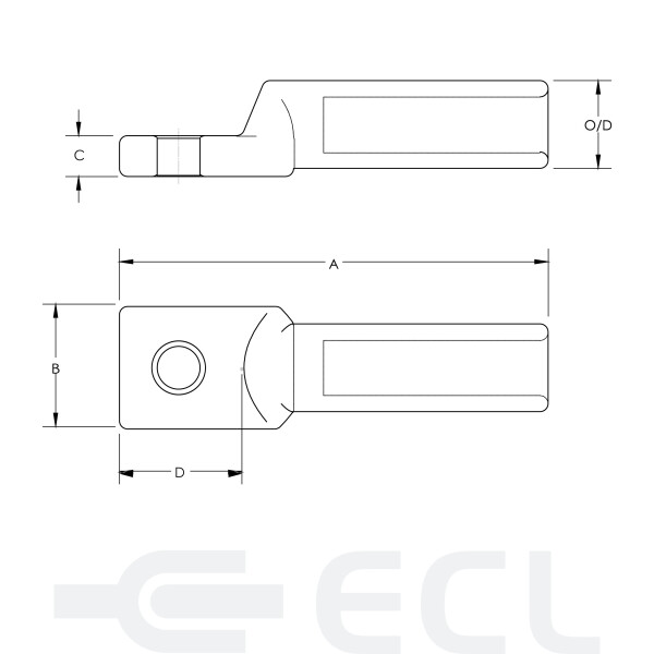 Aluminium Lugs dimensions