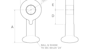 Ball Tongue dimensions