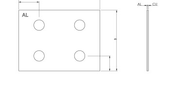 Bimetal Plate dimensions