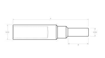 Bimetal Stalk Lugs for Flexible Aluminium Cable dimensions