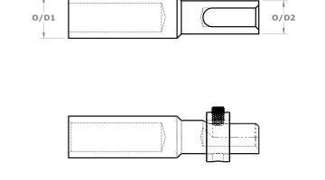 Bimetal Switchgear Connectors dimensions