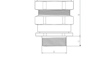 CW Armoured Cable Glands dimensions