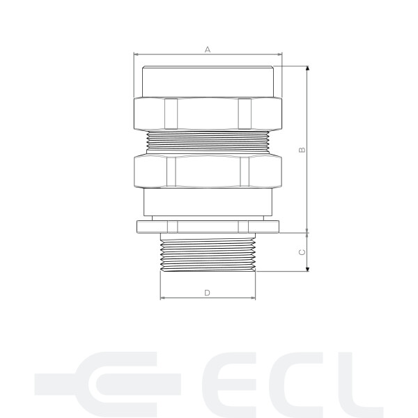 CW Armoured Cable Glands dimensions