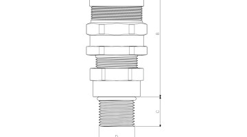 E1FW Flameproof Armoured Cable Glands dimensions