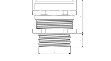 FGO Flameproof Non Armoured Cable Glands dimensions