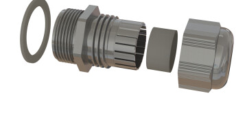 Nylon Ex e Gas Dust Rated Cable Gland expanded