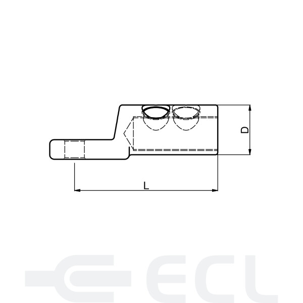 Shearhead Connector Lugs up to 6kV dimensions