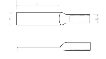 Solid Forged Copper Lugs Long Barrel Long Palm dimensions