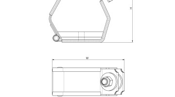 Stainless Steel Cable Clamps dimensions